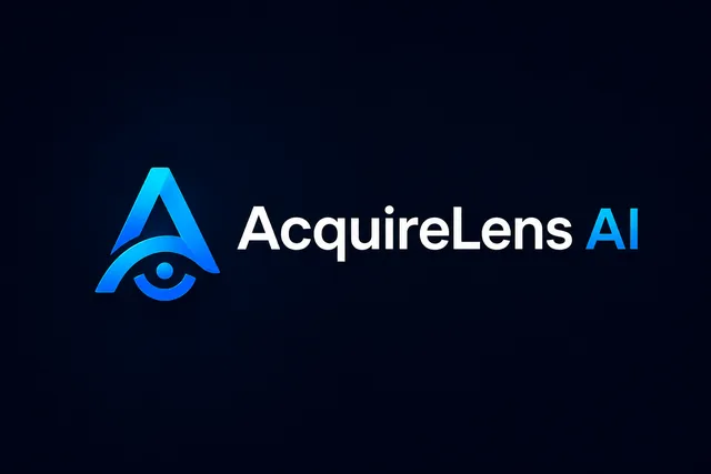 AcquireLens AI wordmark logo